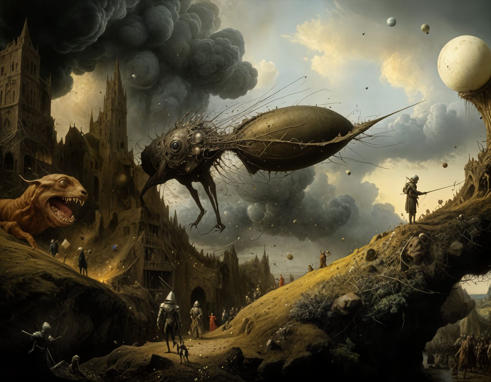 Cat and Bee are not friendly...