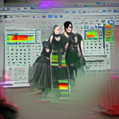 Quantized Goths: An AI Generated Image