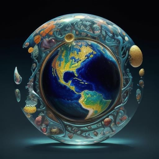 Surreal Senses: A Vibrant Oil Painting Portrait