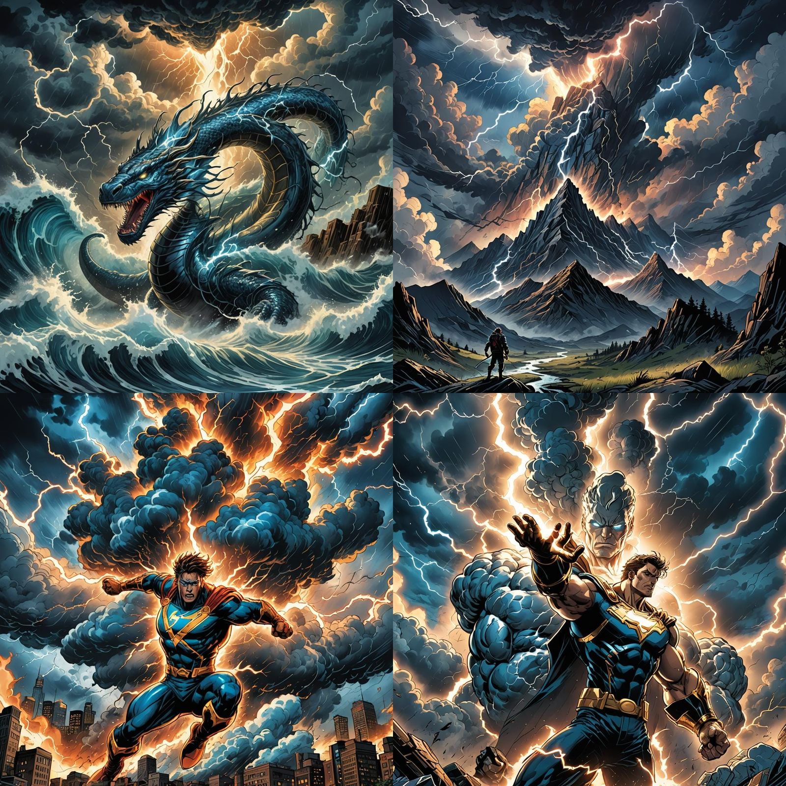 Almighty Storm in Comic Book Style