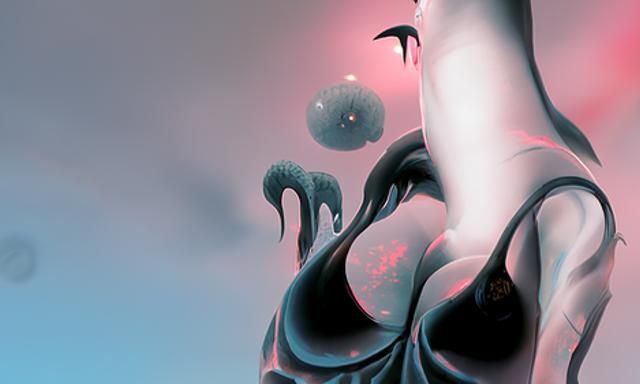 Psychedelic Demon Stripteaser in Deep Technicolor