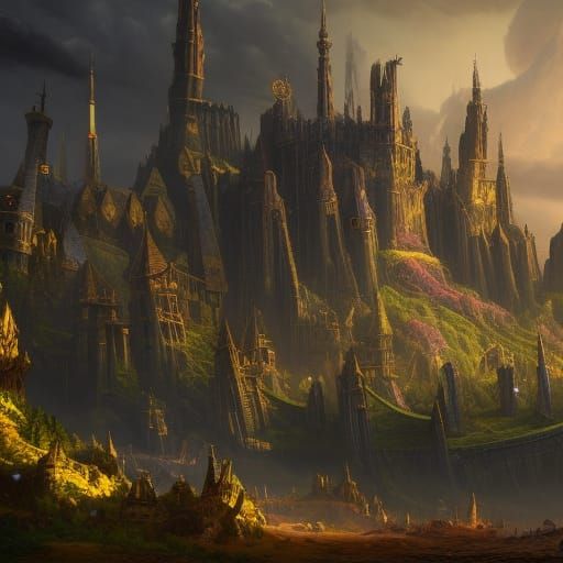 Intricate Fantasy Art with Thousands of Arms