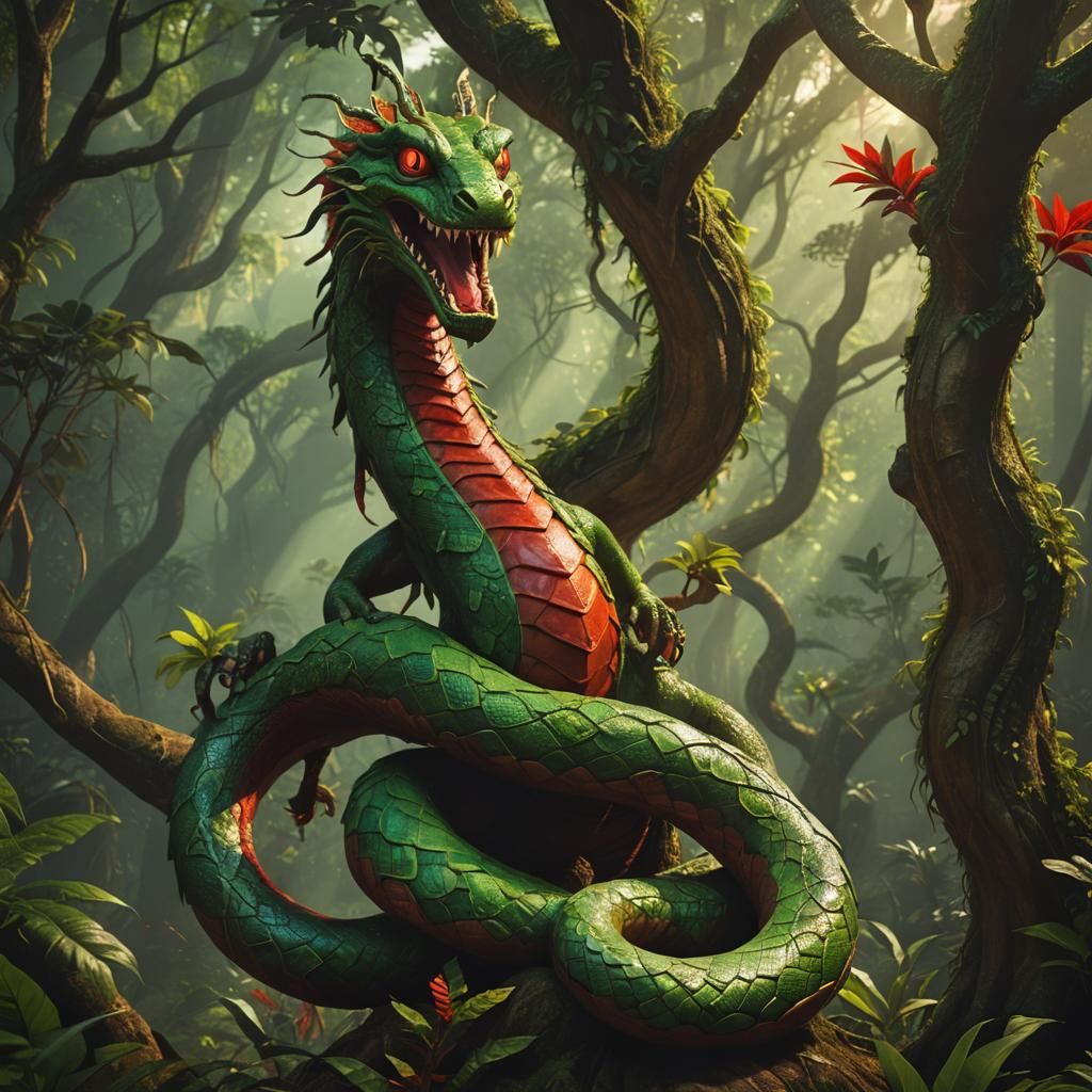 A mesmerizing 3D render of the Brazilian folklore creature, ...