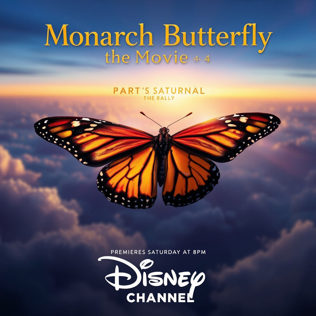 Monarch Butterfly Movie Poster: Vibrant Flight of Magic