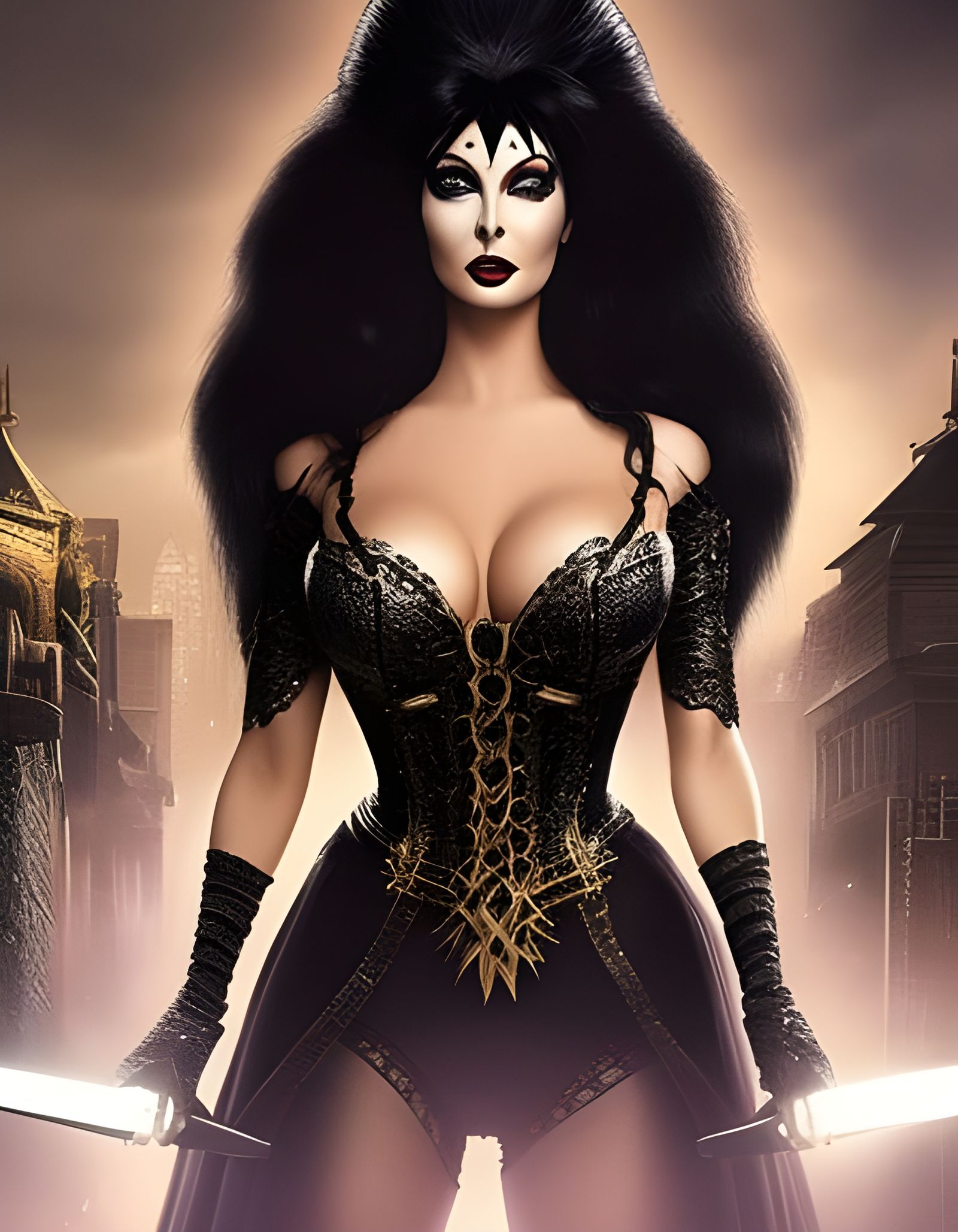Elvira Mistress of the Dark: Intricate Artwork