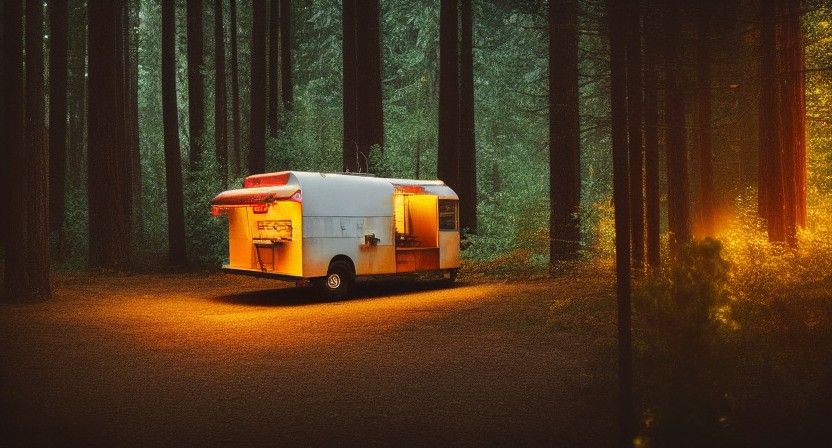 Taco Truck in Forest: Doré Style Horror