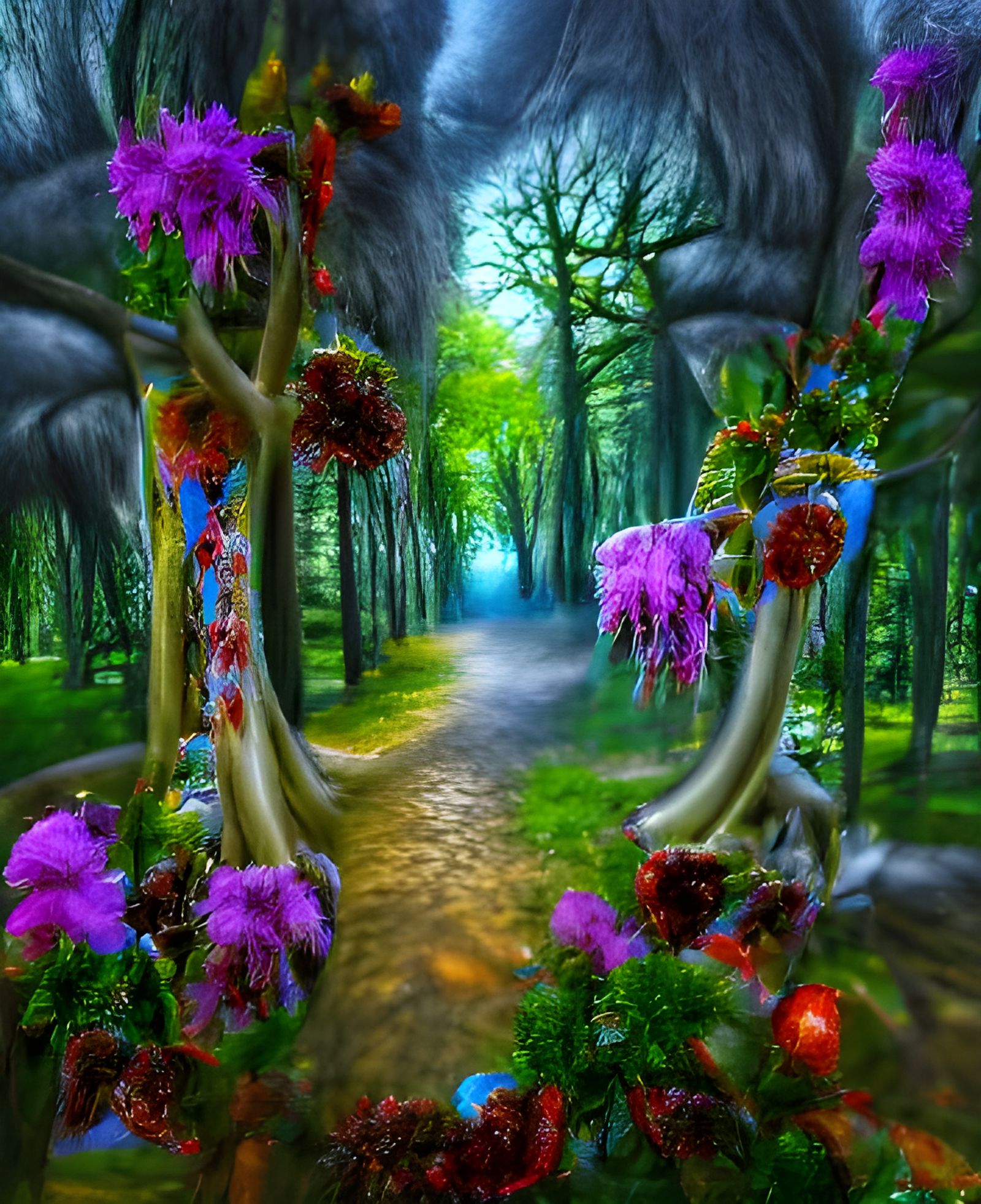 Forest Path to the Medow