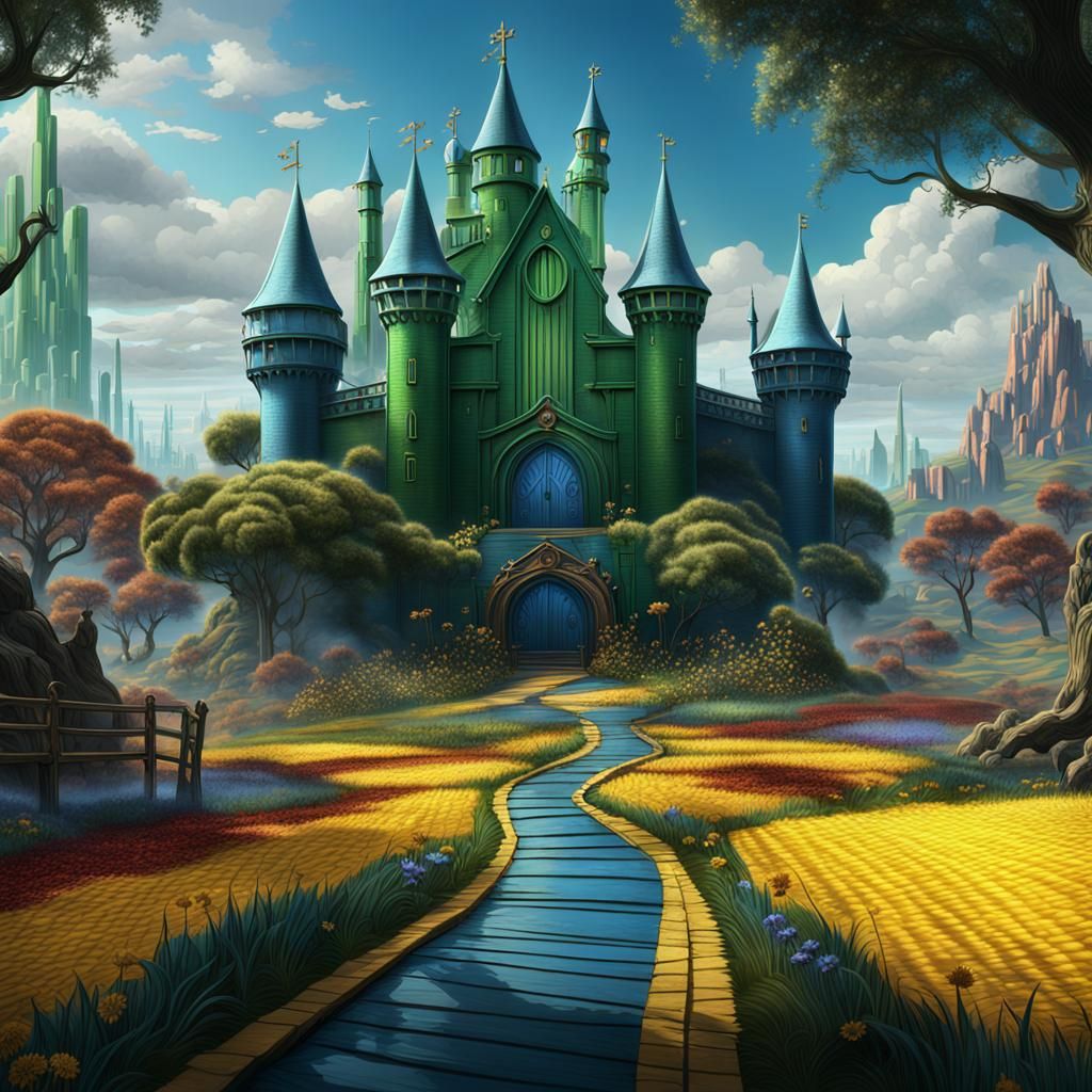 Fantastical Wizard of Oz Matte Painting