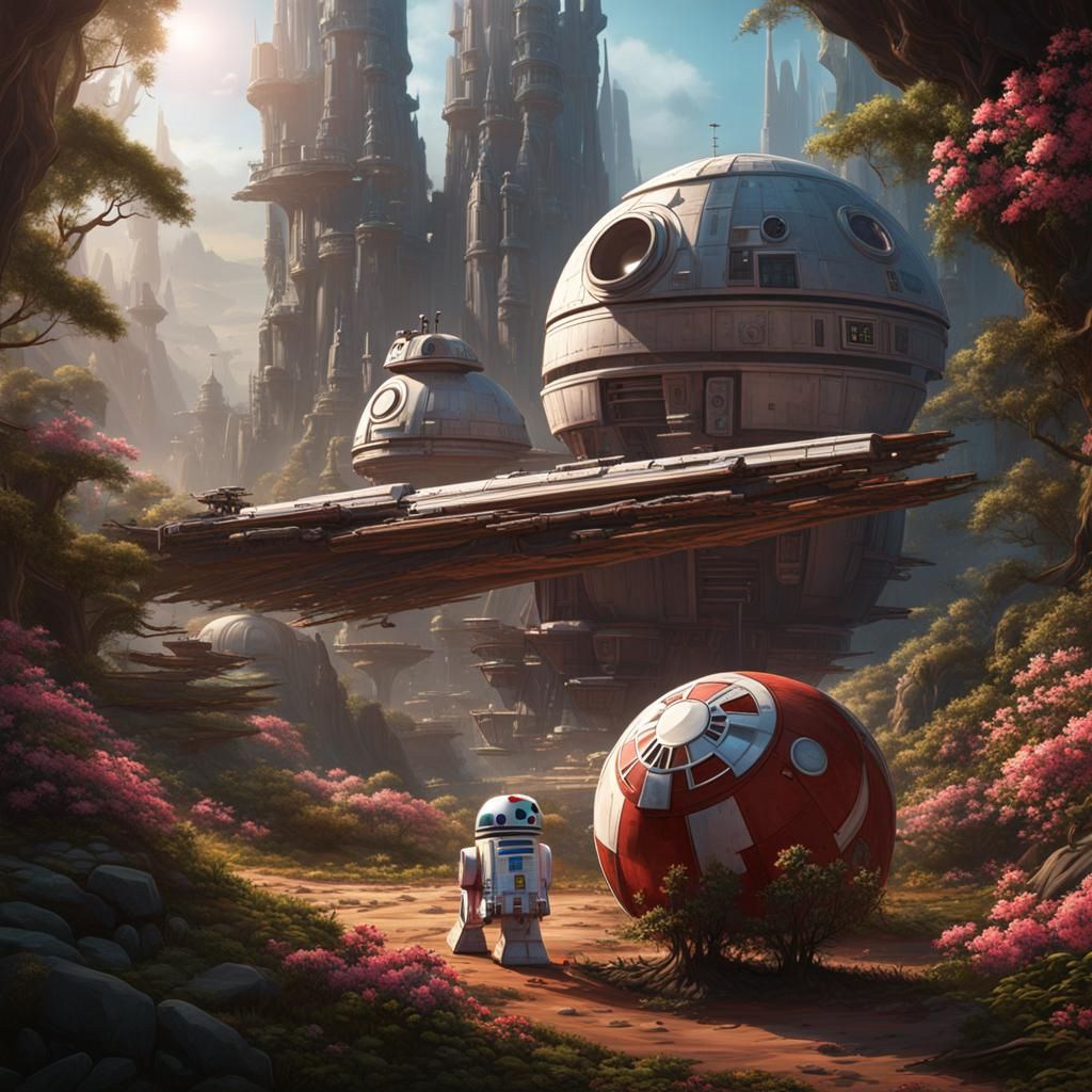 Hello Kitty and Daniel in Star Wars Parody