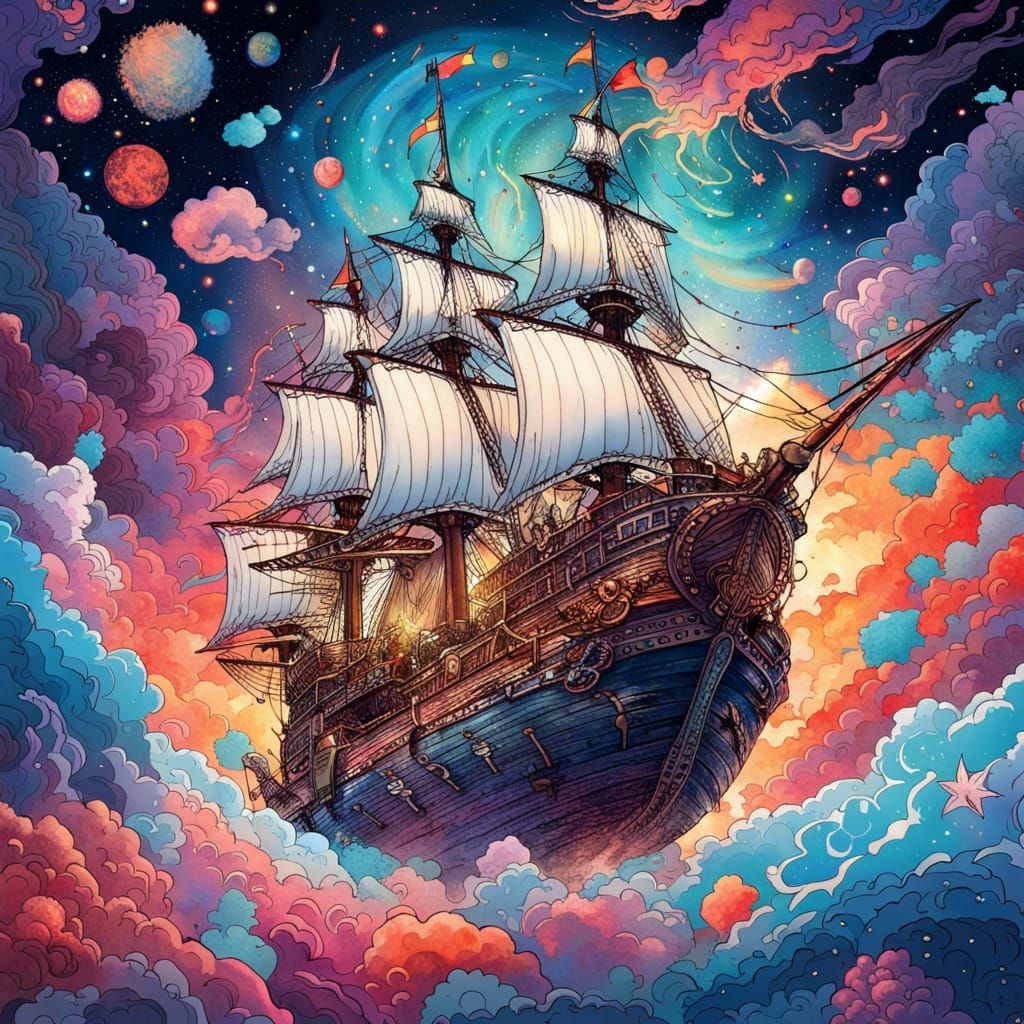 sailing through the galaxy