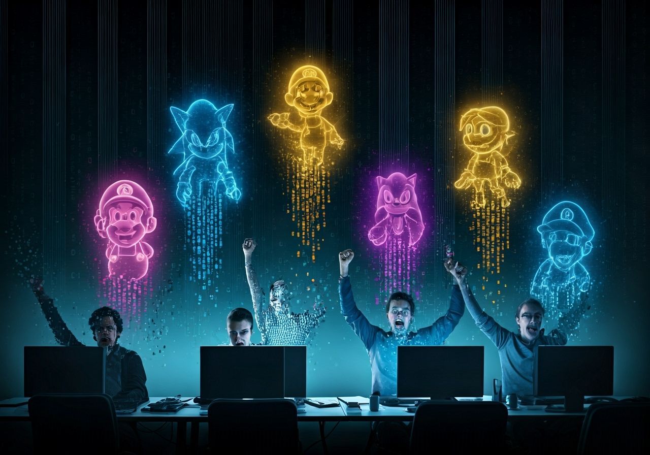 Programmers Dissolving Into Game Characters