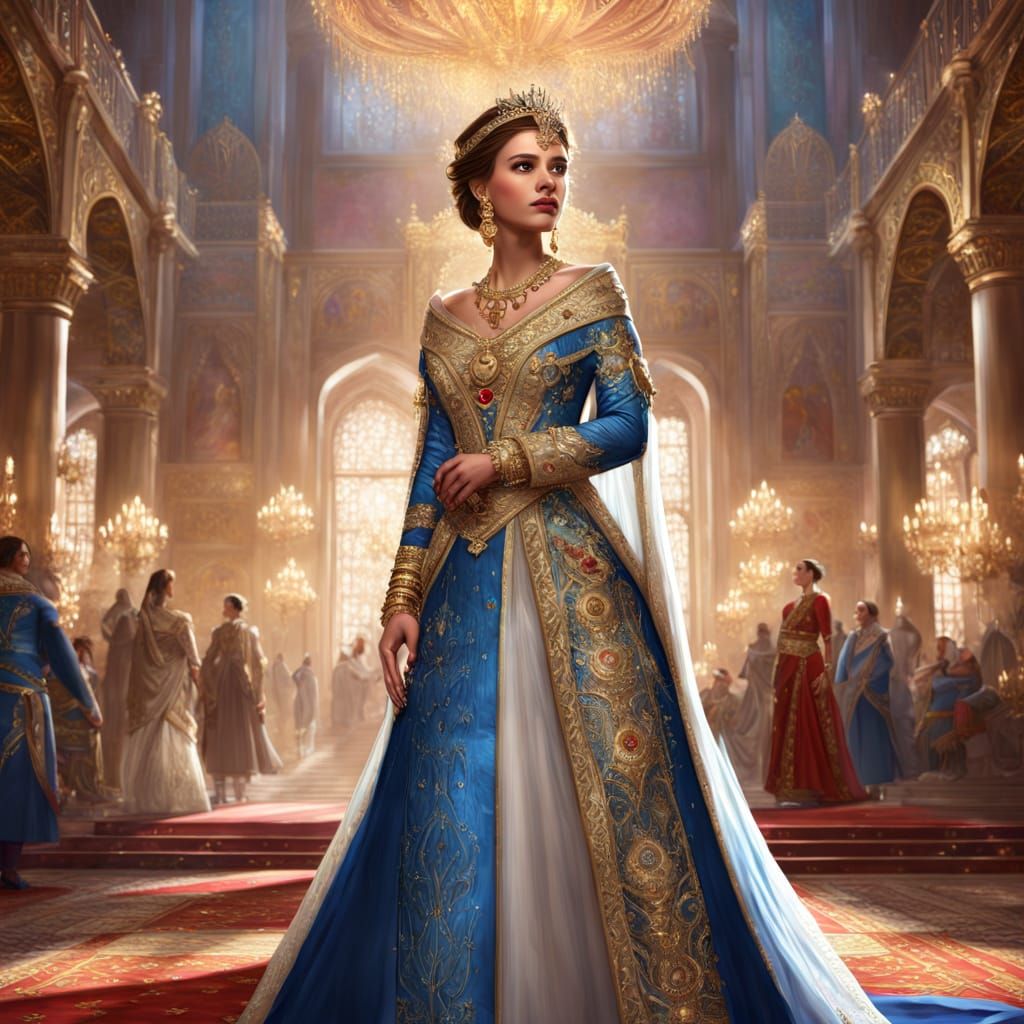 Ethereal Royal Princess in Grand Hall Illumination