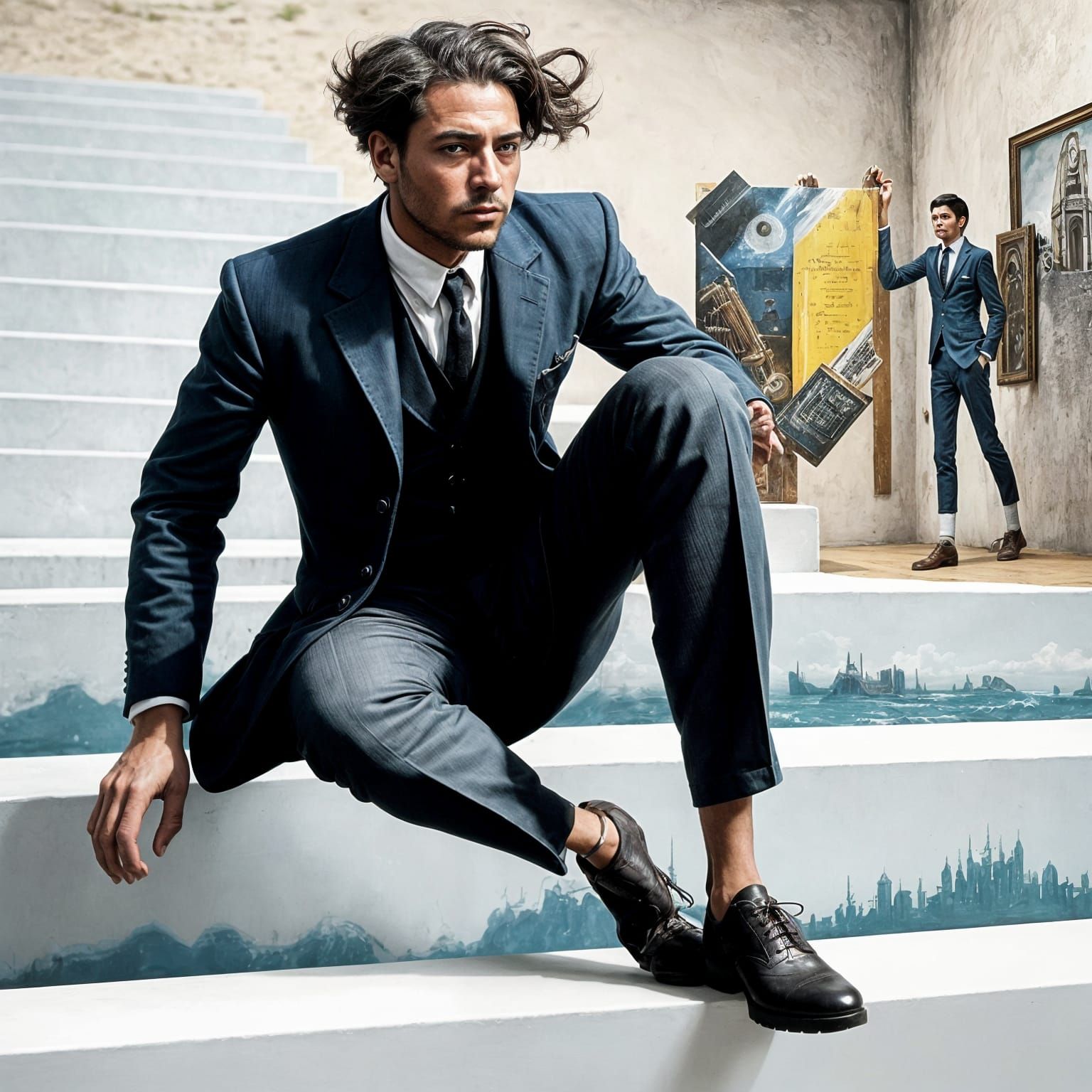 Eldritch Dieselpunk Portrait in Oil on Canvas