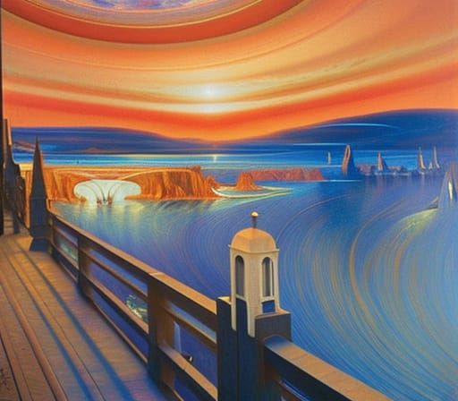 The Scream Reimagined as Detailed Digital Art