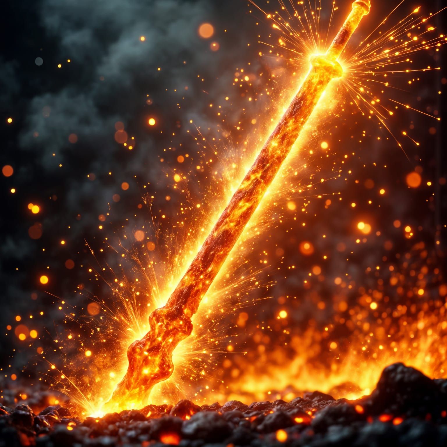 Sword of Aetna in Hyperrealistic Photorealism