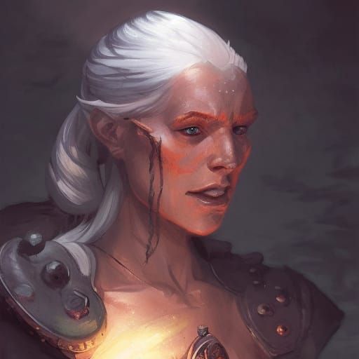 Dragon Warrior Portrait in D&D Style