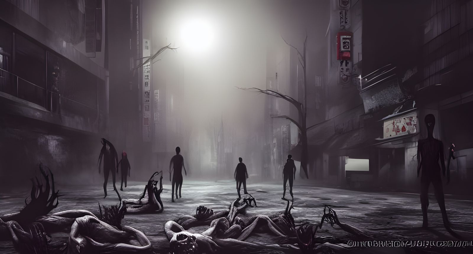 Post-Apocalyptic Tokyo with Eldritch Creatures