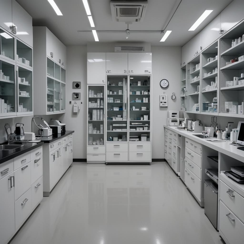 Stuck in a backroom of a Hospital, need I say more?