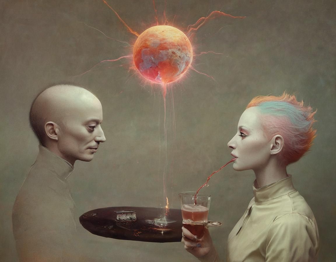 Cyberpunk Cosmic Dreamscape: Hyperrealistic Sci-Fi Art