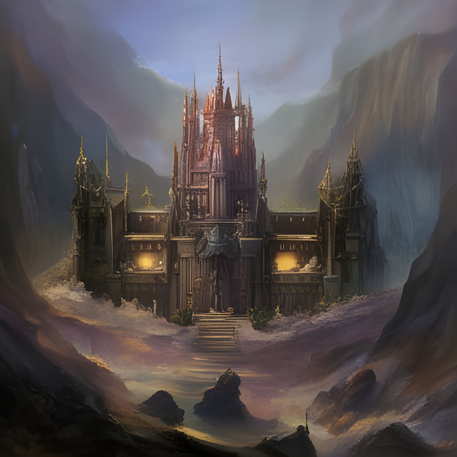 Dark fairy castle