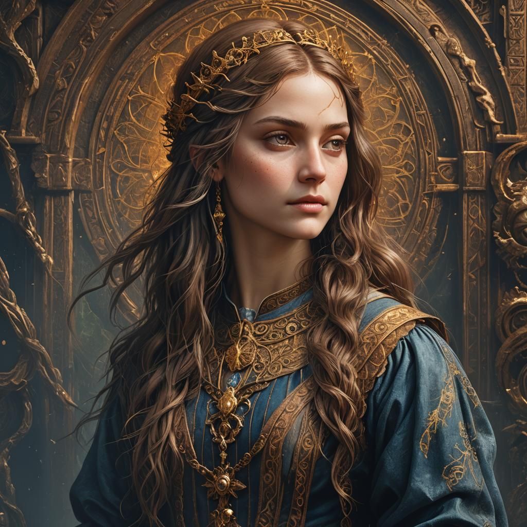 Leonardo de Vinci style portrait