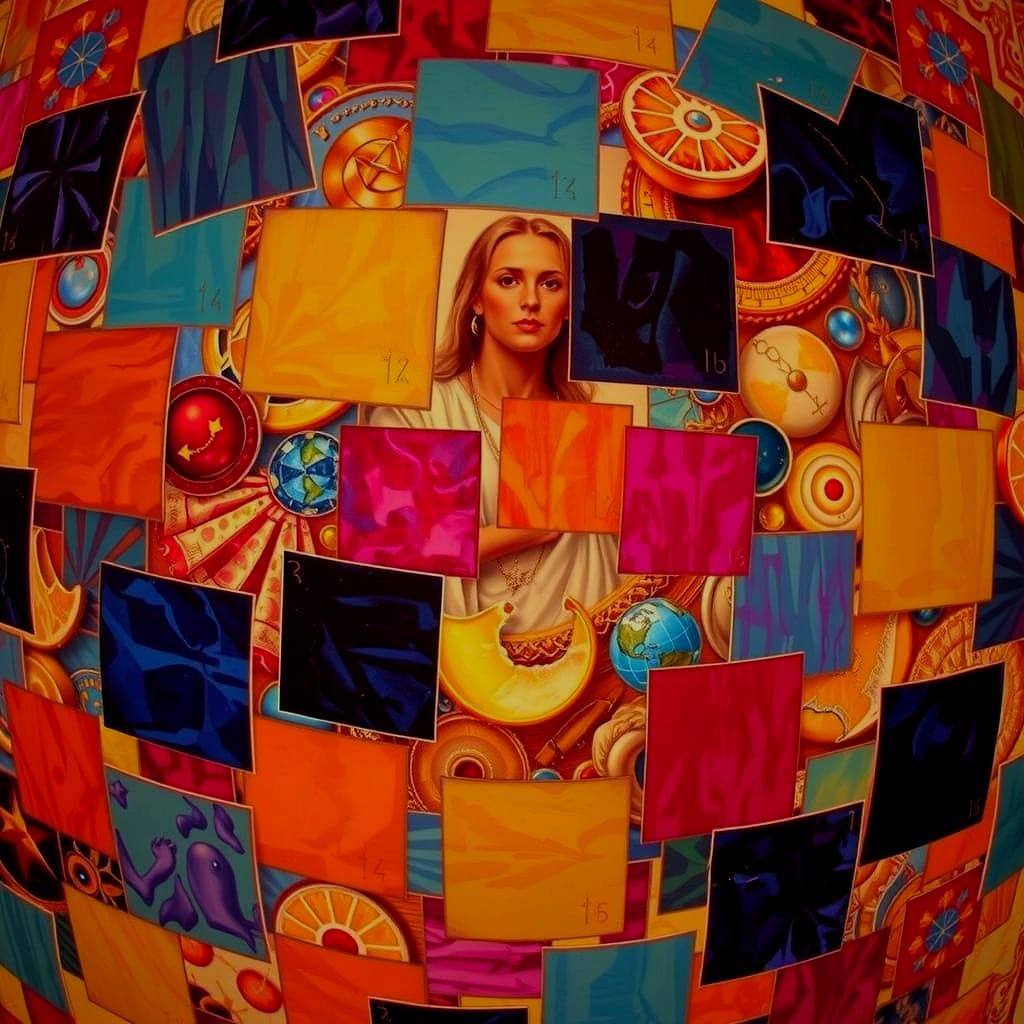 Masterpiece Painting of Beauty and Truth in Vibrant Detail