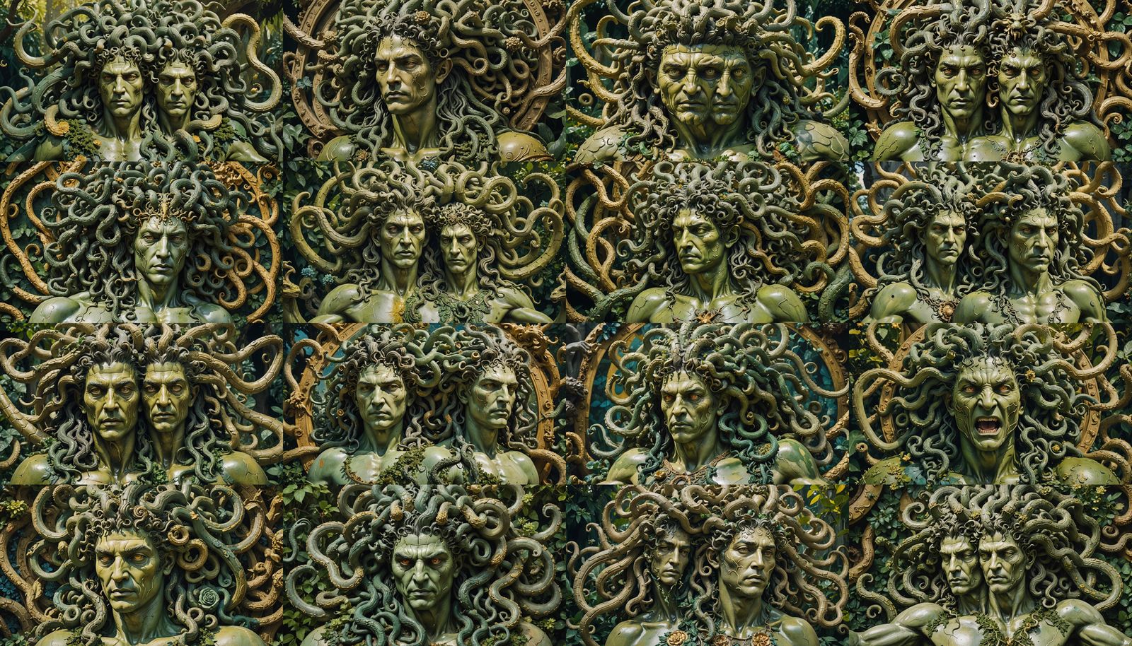 Male Medusas in the Garden of Earthly Delights