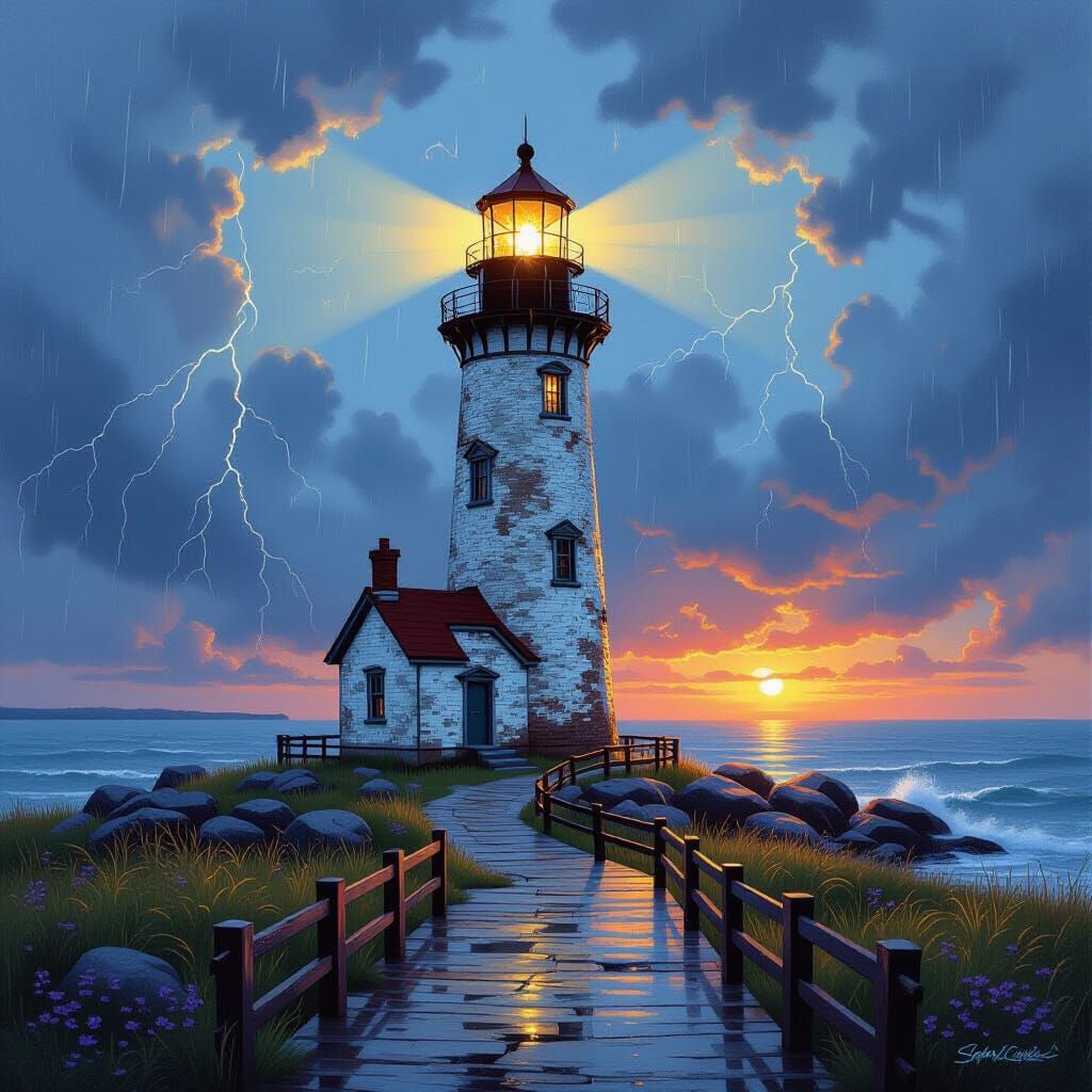 I Keep the Light Burning, A Flame That Yearns for Your Return.