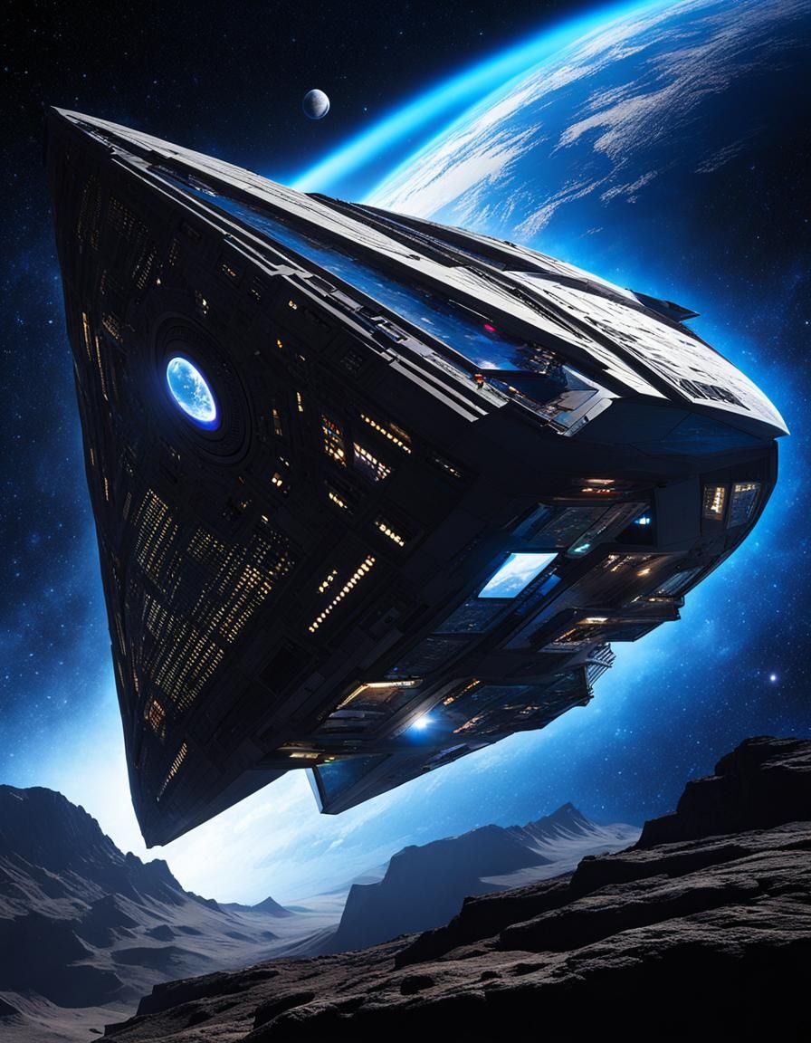 AI Imagines Life On Spaceship