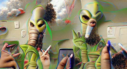 Famous Aliens Smoking Blunts: A Pop Culture Mashup