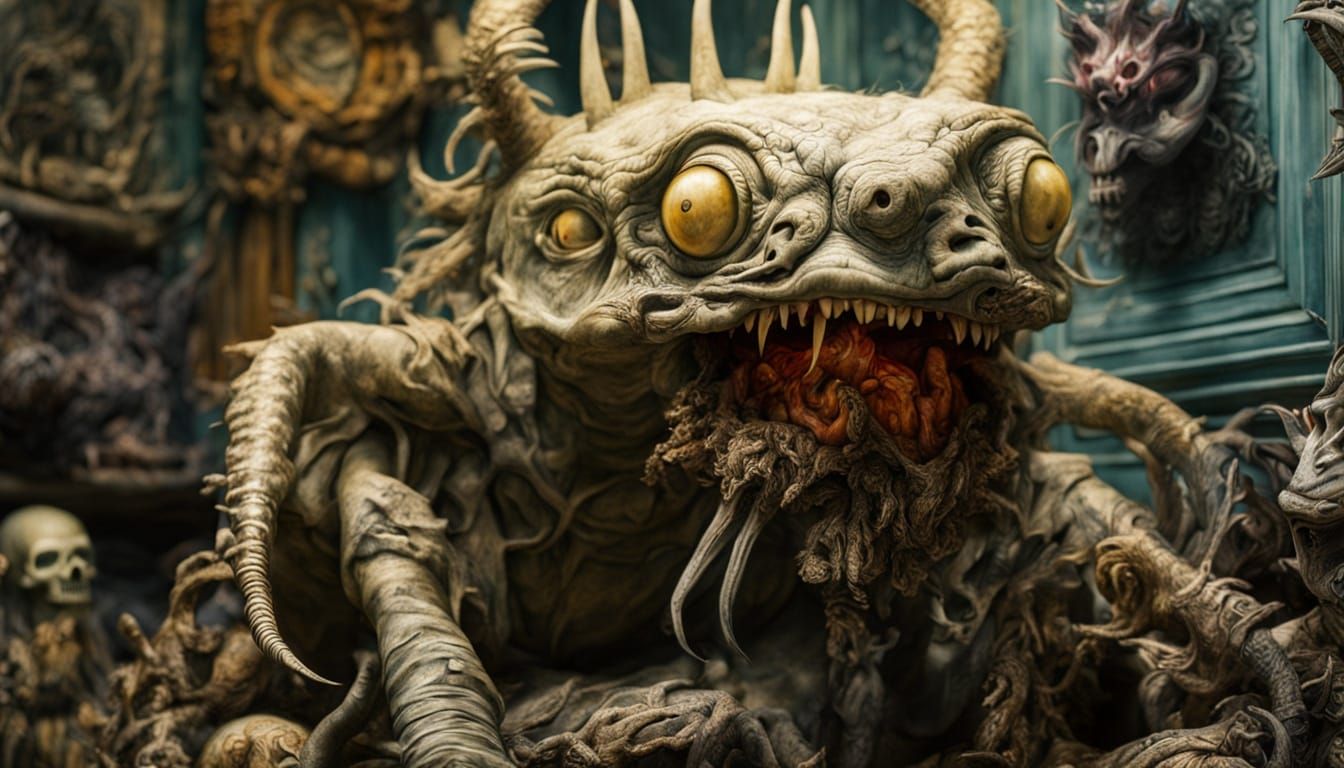 Hyperrealistic Cryptid Taxidermy in Post-Apocalyptic Wonderl...