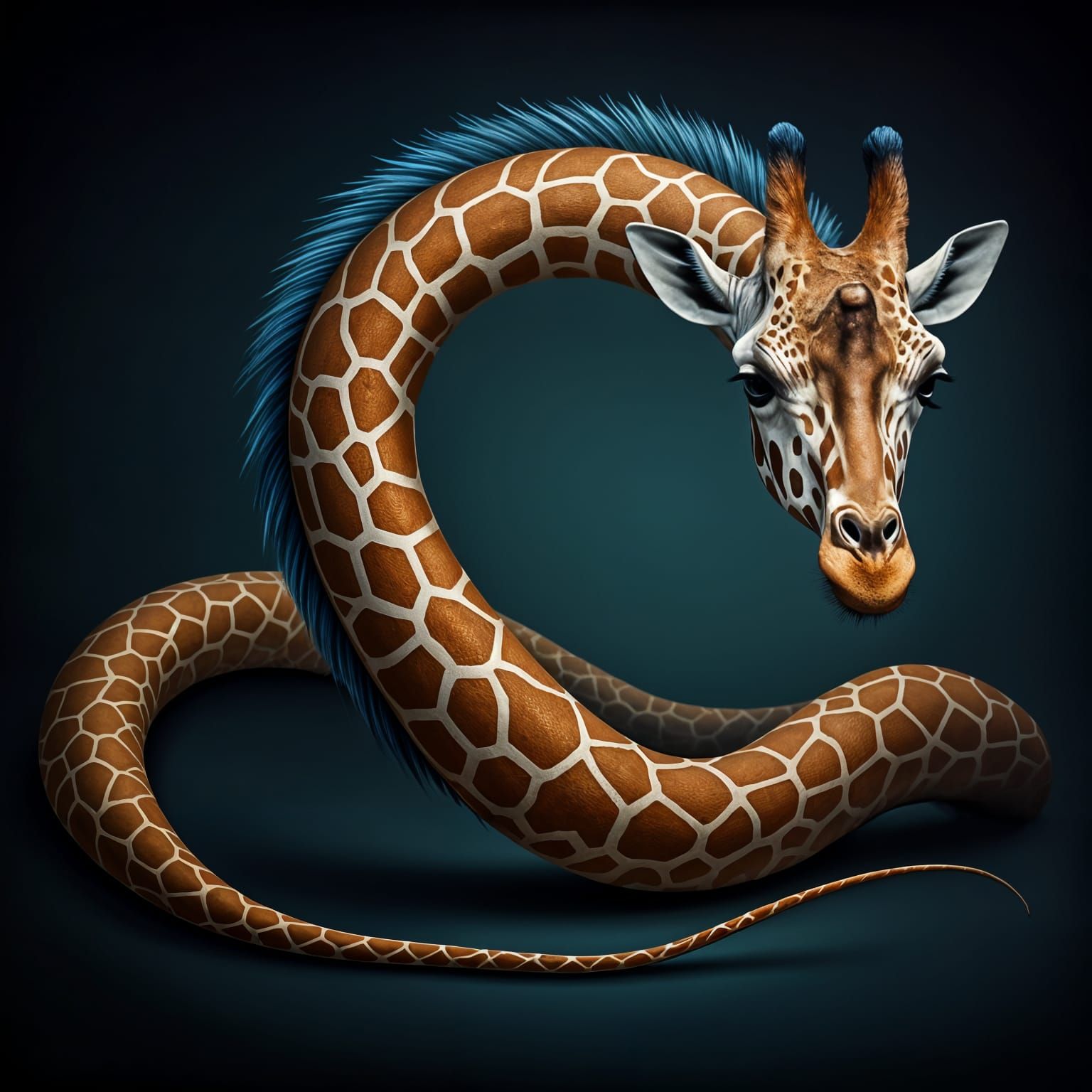 Serpent with Giraffe Head and Markings