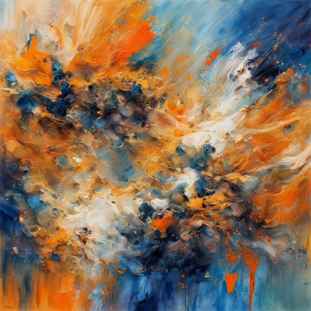 Abstract Expressionist Close-Up of Old Eyes