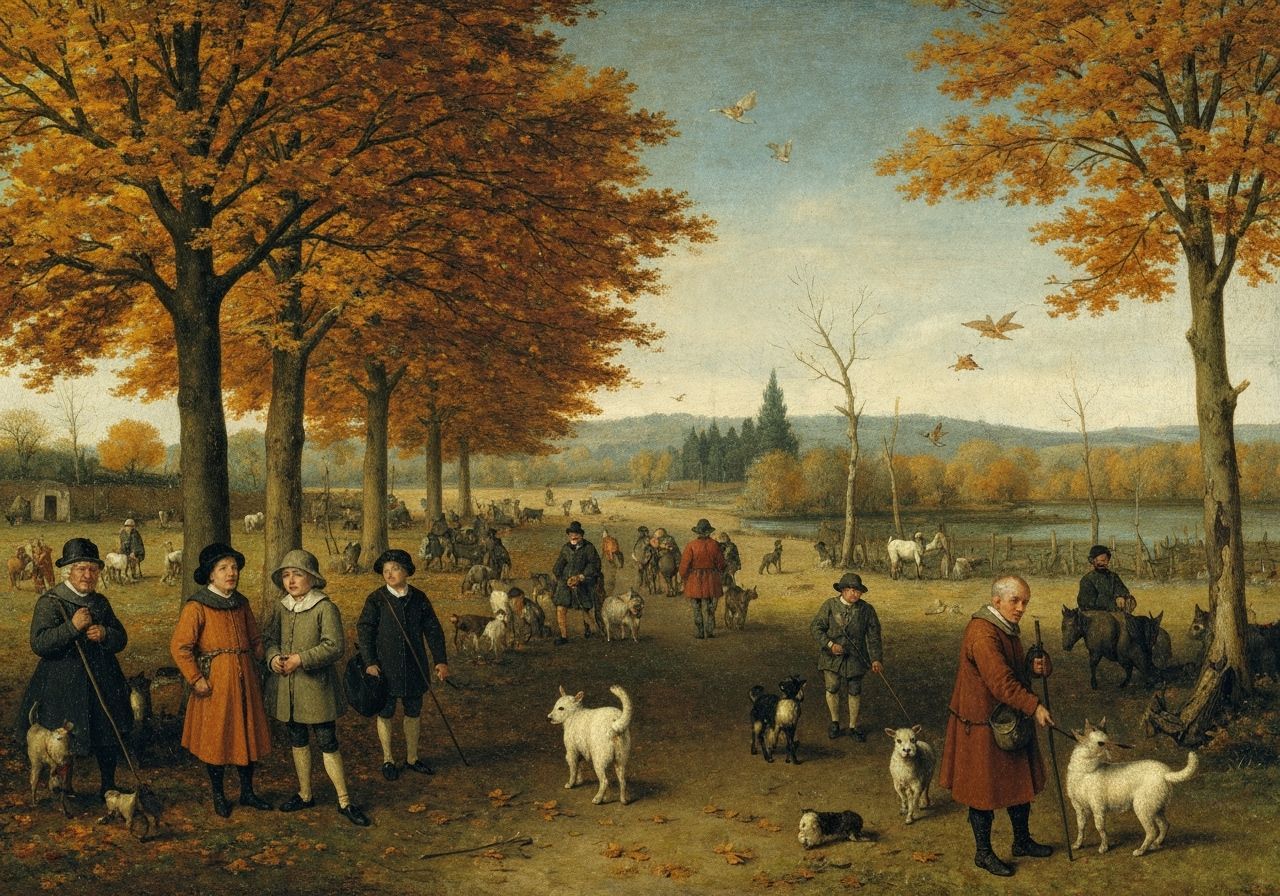 Autumn Landscape in the Style of Pieter Bruegel the Elder