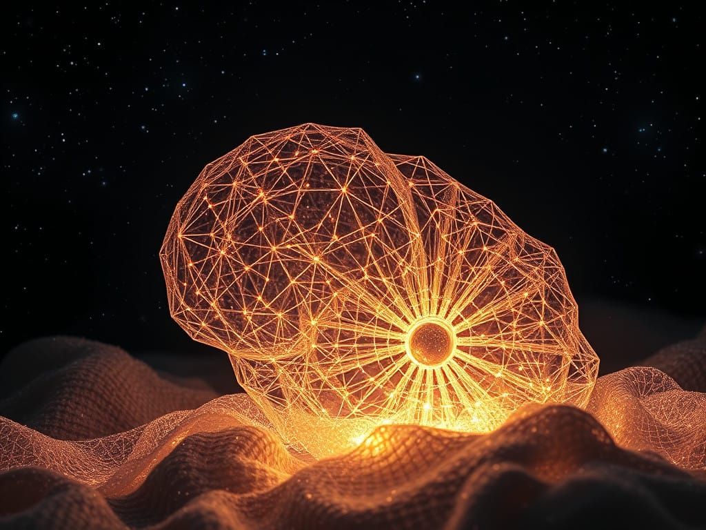 Hand-Knit Masterpiece Blown Glass Sculpture