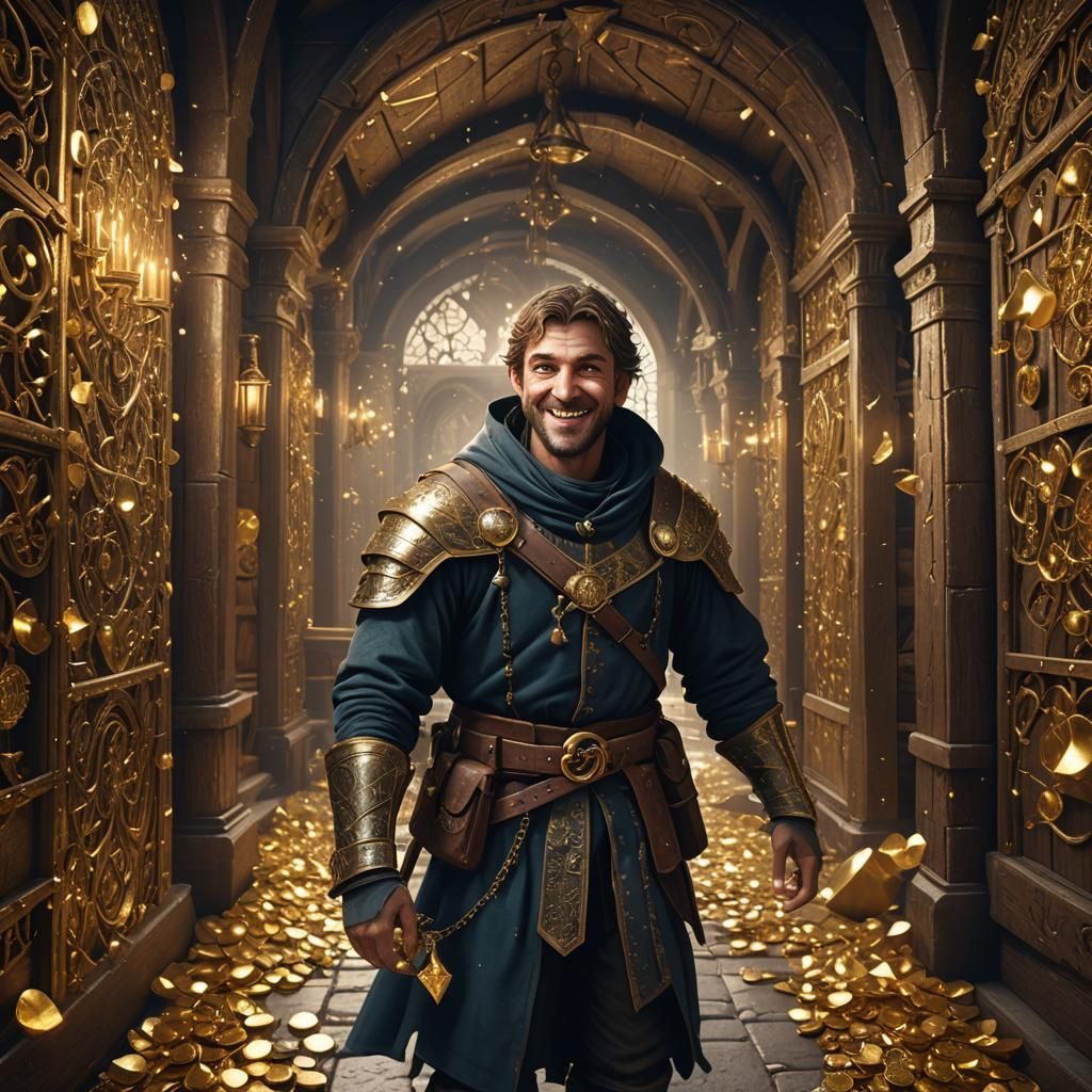 Medieval Thief's Glee: A Treasure Trove Discovery