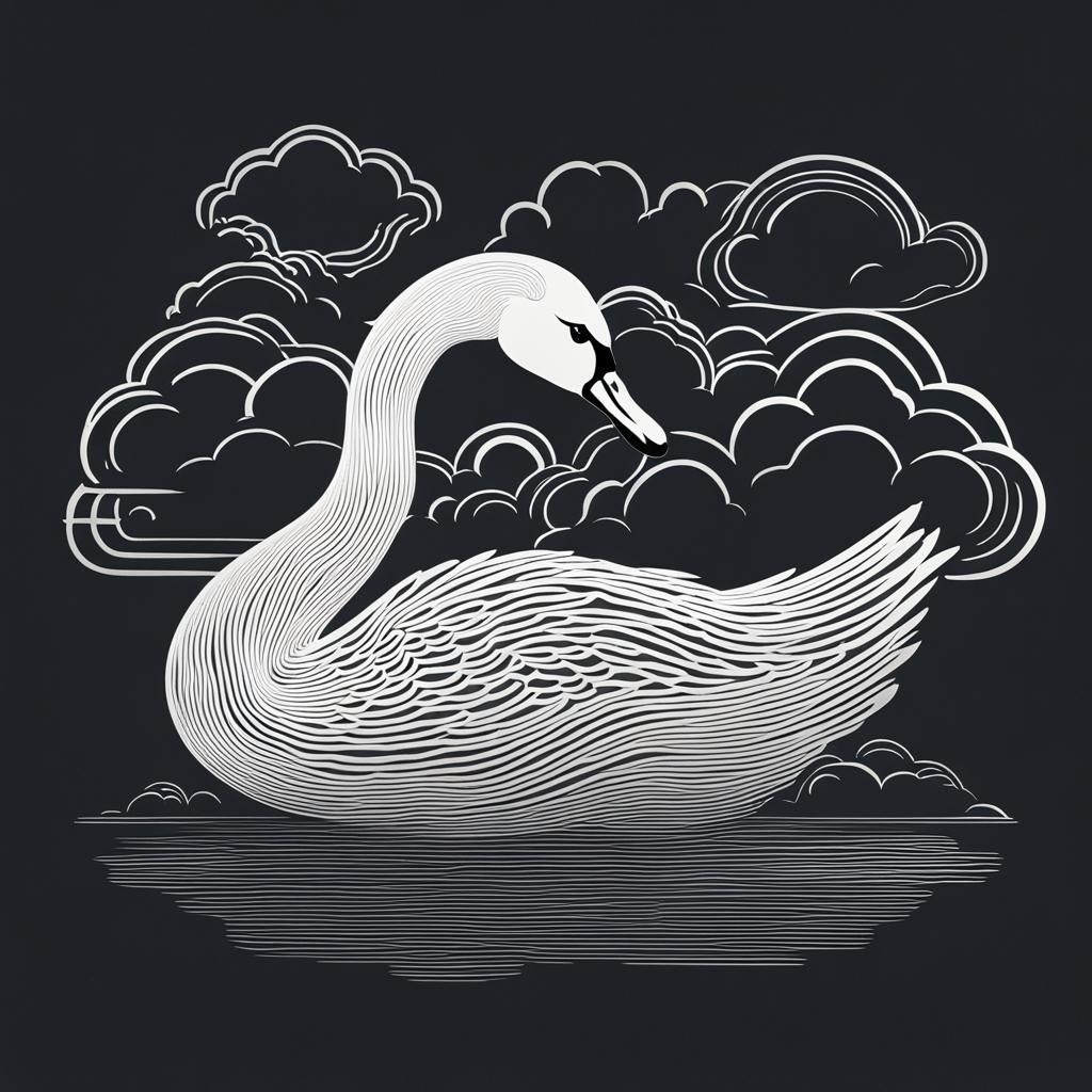 White Swan Cloud Formation