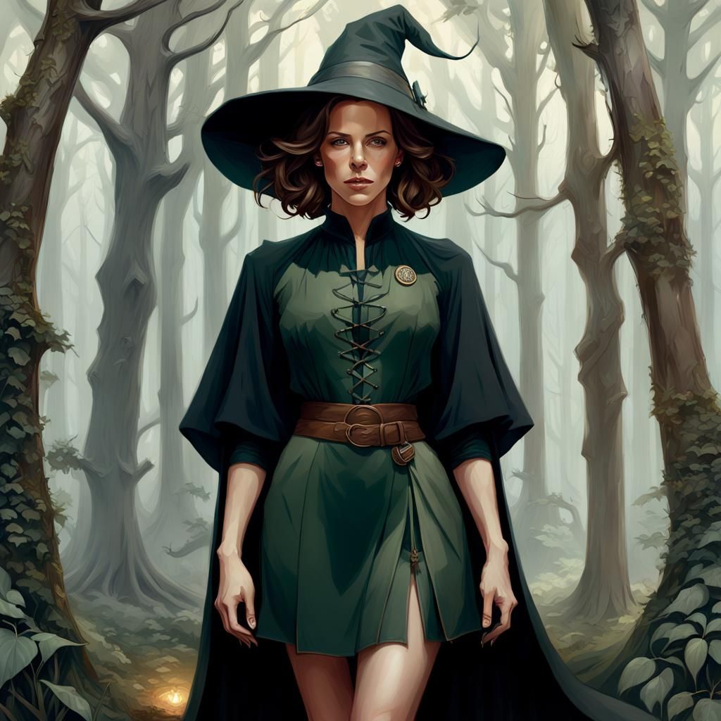 Kate Beckinsale as witch student