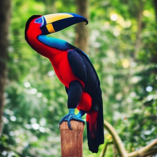 Vibrant Toucan Portrait in Natural Light