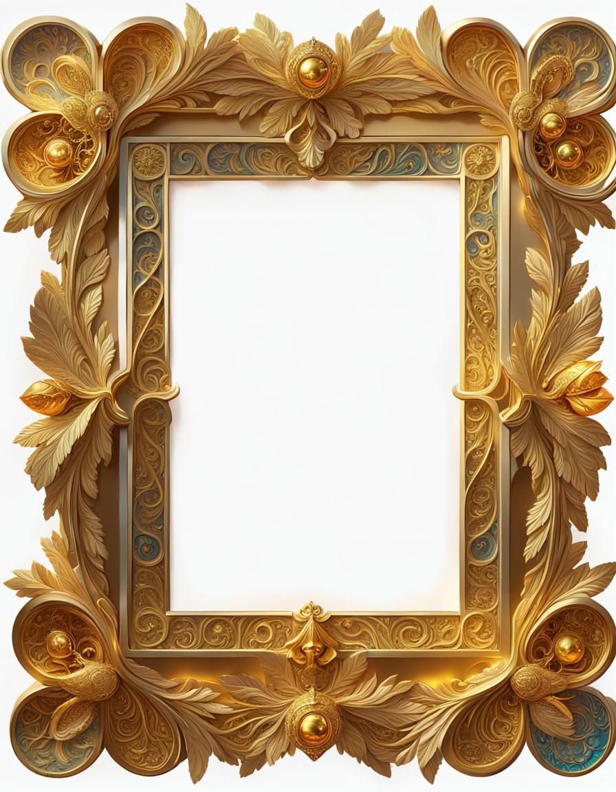 Golden Angel Sculpture in Art Nouveau Style