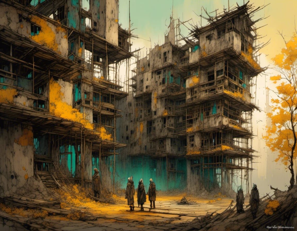 Cybercore Urbex Team Explores Megalopolis Ruins