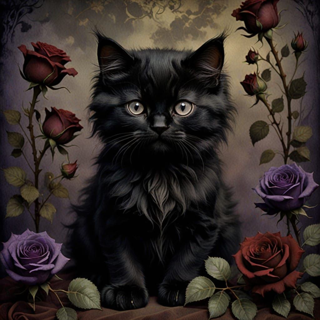 Black Persian Kitten