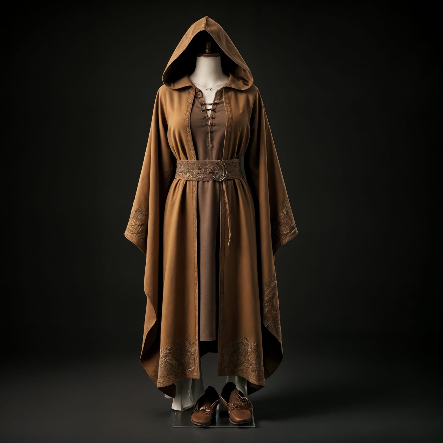 Feminine Fantasy Outfit in Earthy Tones