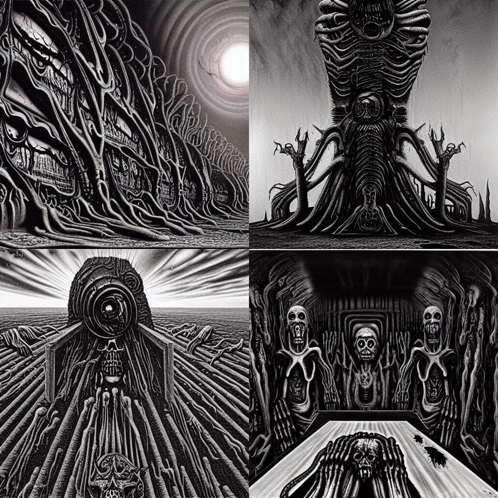 Zombiecore Horror Landscape in Liminal Space