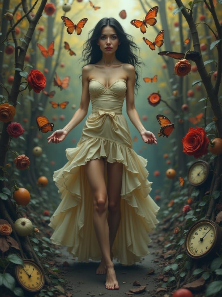 Surreal Battlefield: Melting Clocks in Gothic Horror