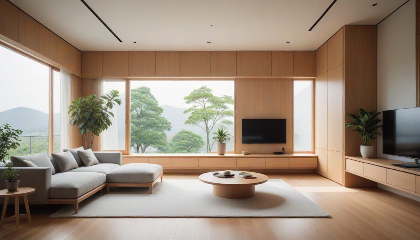 Minimalist Interior Design in Frutiger Technozen Style