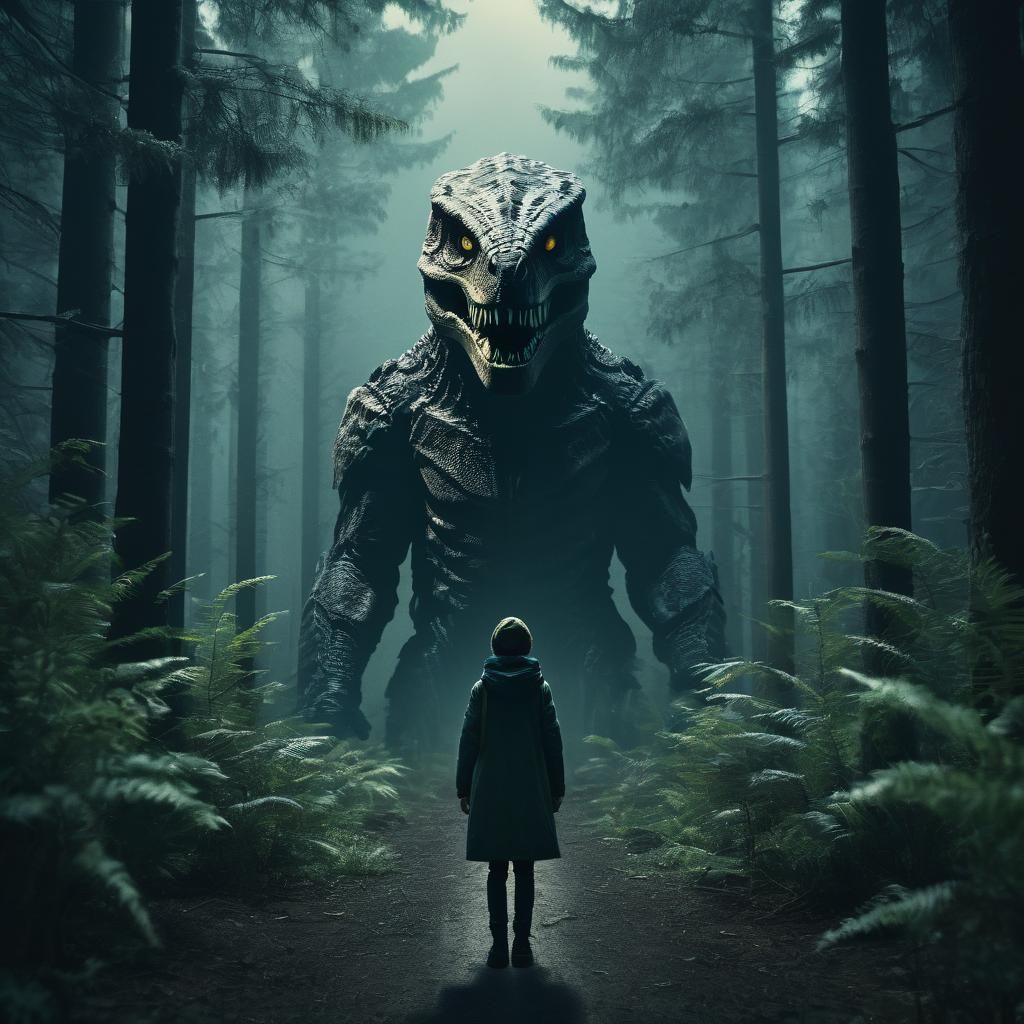 Dramatic Cinematic Film Still in Live-Action Style