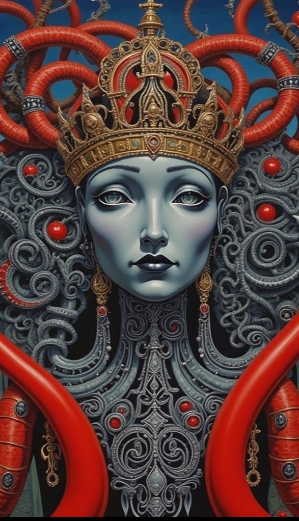 Crown of Snakes Digital Illustration