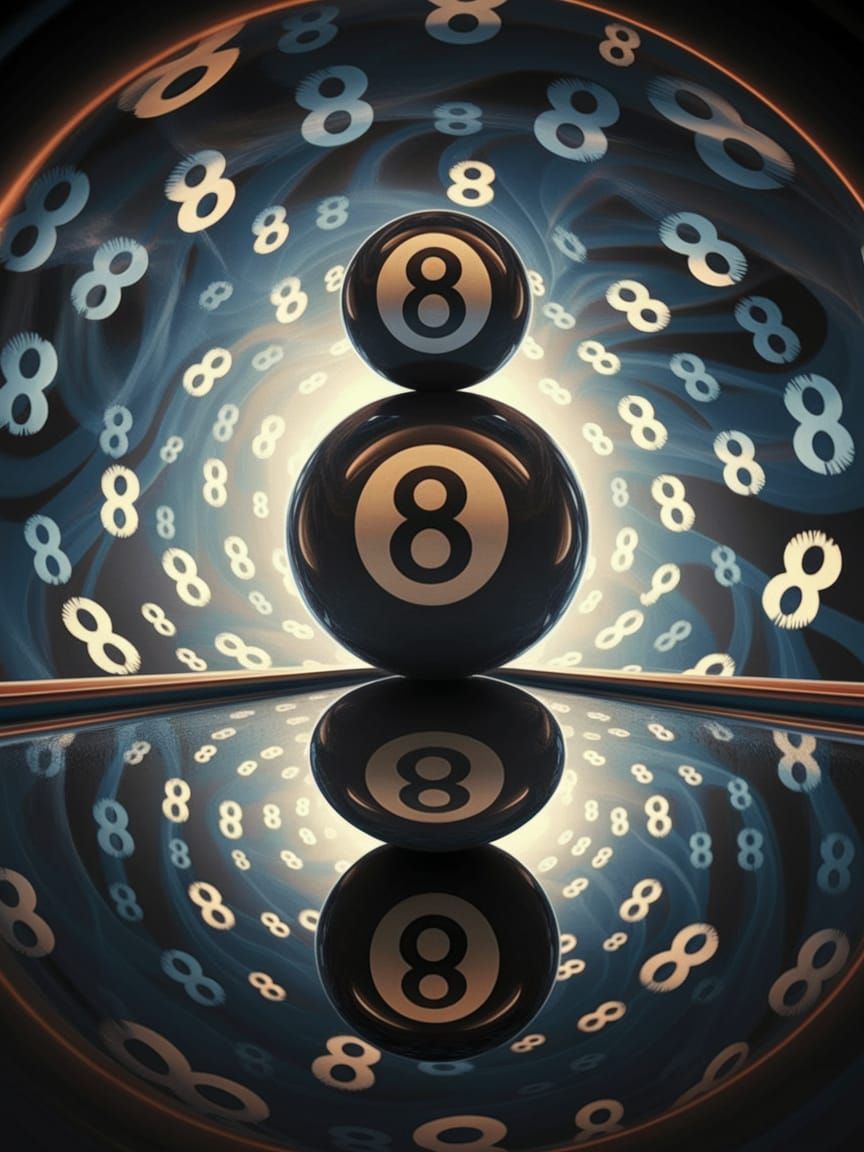 Ambiguous Perspective of a 8-Ball Merging with a Magic 8-Bal...