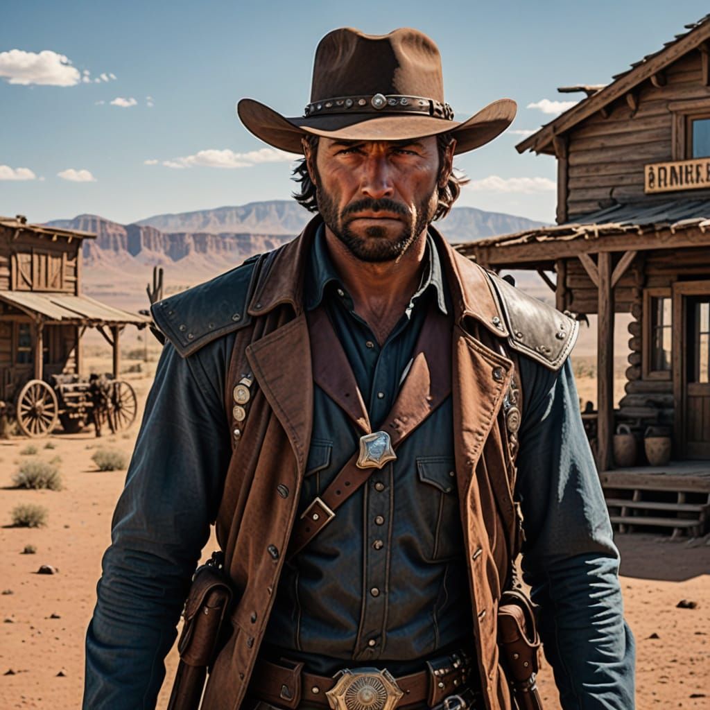 Depressed Bounty Hunter in the Wild West